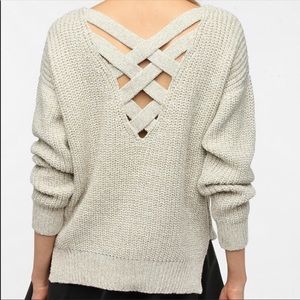 Urban outfitters cross back sweater
